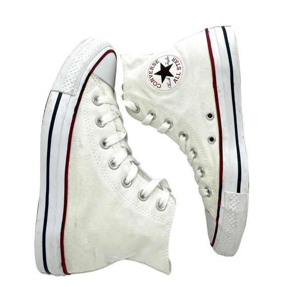 Converse Chuck Taylor All Star High Top White Sneakers  Women's 8 Men's 6 - Picture 5 of 11